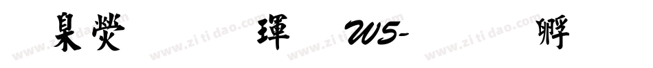華康行楷體 W5字体转换